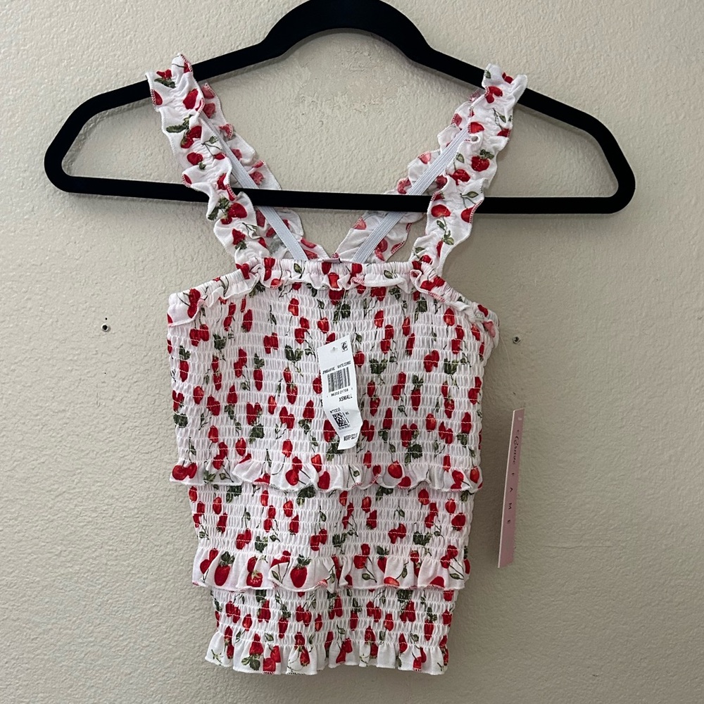 Cherry Print Tank Too